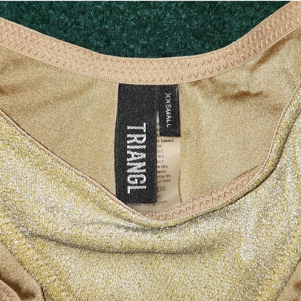 Triangl Mica Gold Sparkle Bikini Swim Set